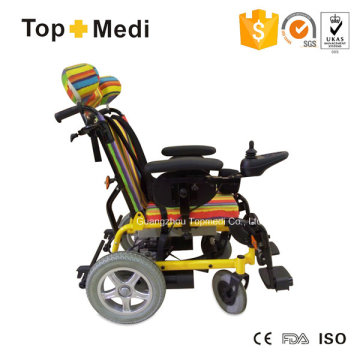Sillas de ruedas de aluminio con respaldo alto reclinable Topmedi Pediatric Power